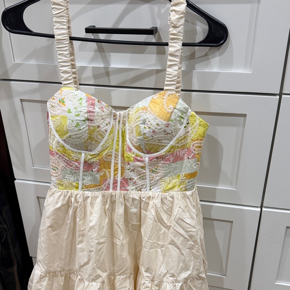 Patchwork Bustier Dress